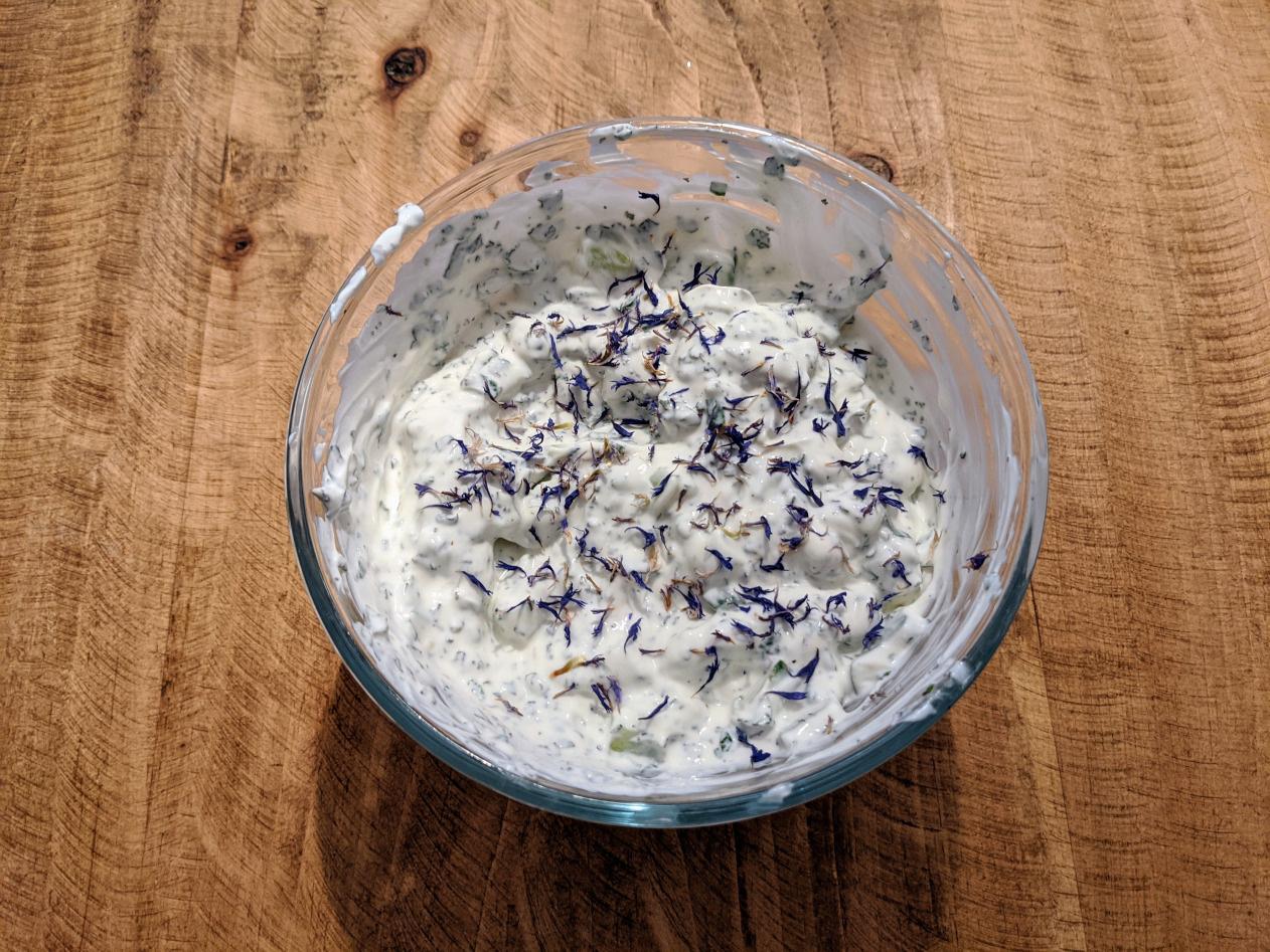 Yoghurt, with Cucumber and Mint